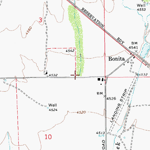 Topographic Map of Goudy Canyon Wash, AZ