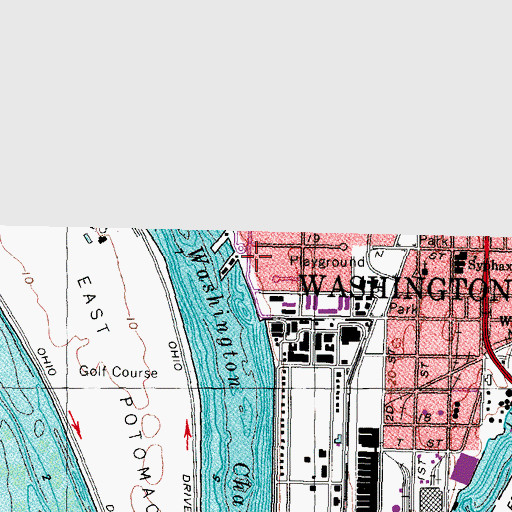 Topographic Map of Barney Settlement House, DC