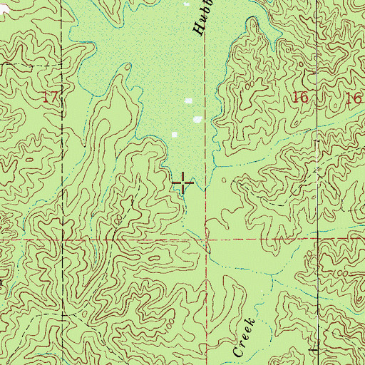 Topographic Map of Butler Creek, LA