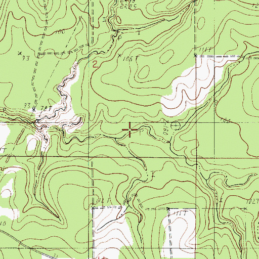 Topographic Map of North Branch Cypress Creek, LA