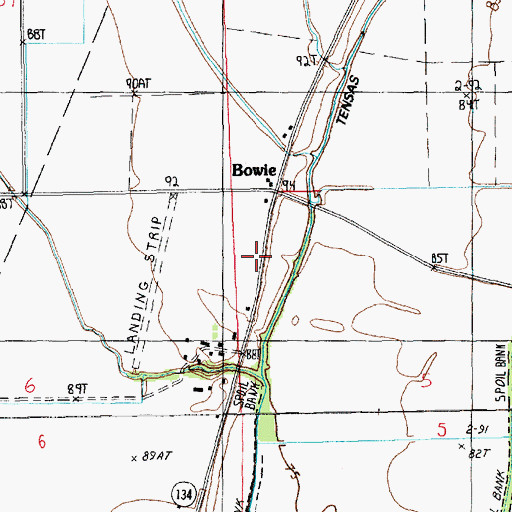 Topographic Map of Pilgrim Rest Church, LA
