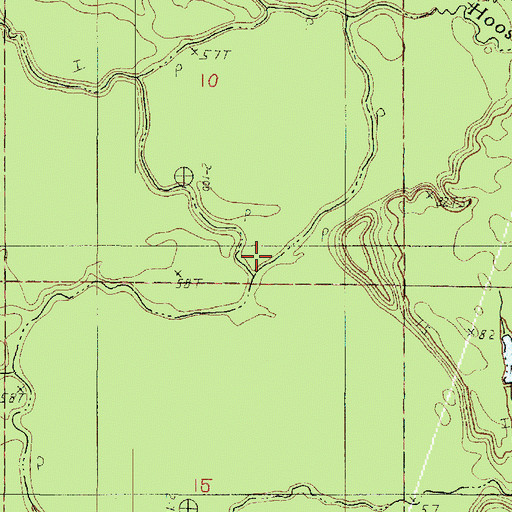 Topographic Map of Pullen Branch, LA