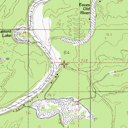Topographic Map of Trout Creek, LA