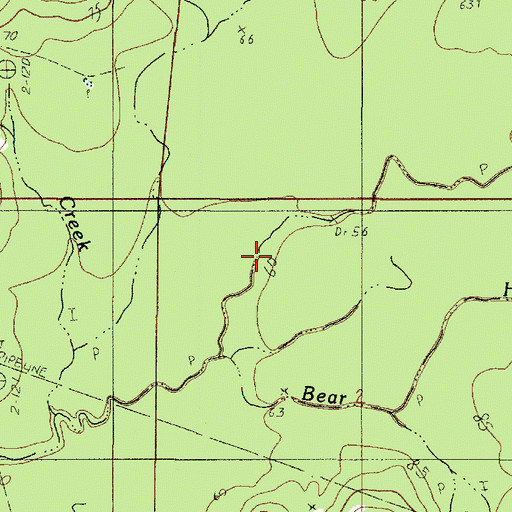 Topographic Map of Windham Creek, LA