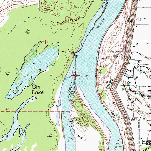 Topographic Map of Bringol Landing, LA
