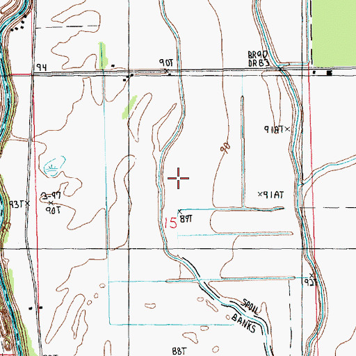 Topographic Map of Johnson Lake (historical), LA