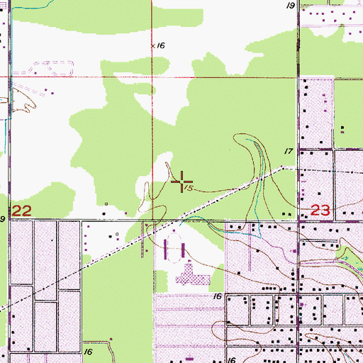 Topographic Map of Pecanderosa Park, LA