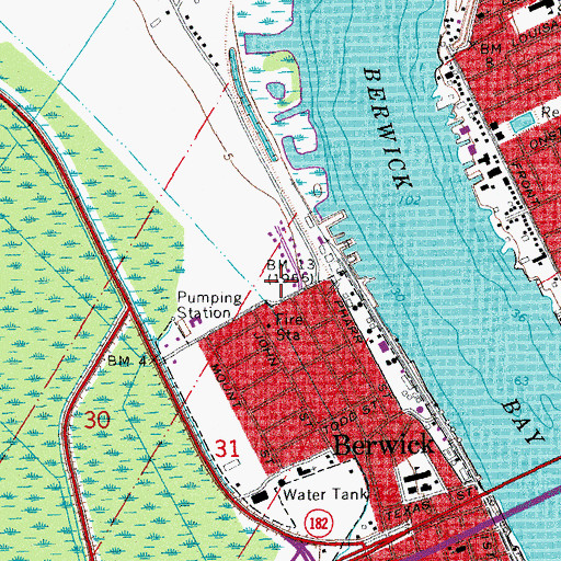 Topographic Map of Pharr Park, LA