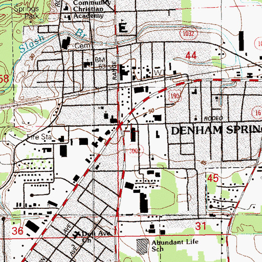 Topographic Map of Cornerstone Centre Shopping Center, LA