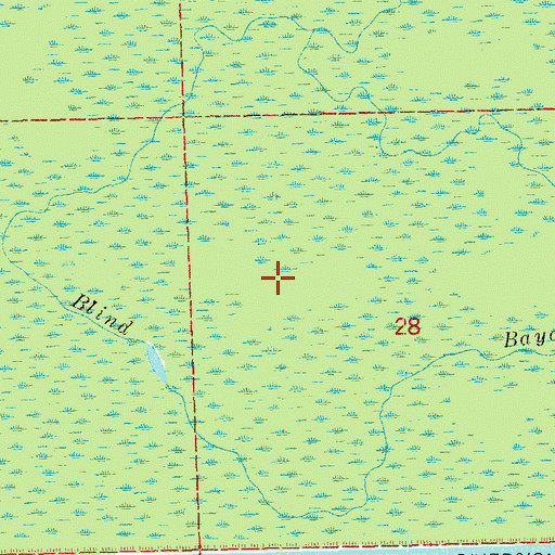 Topographic Map of Coteau Chene Blanc, LA