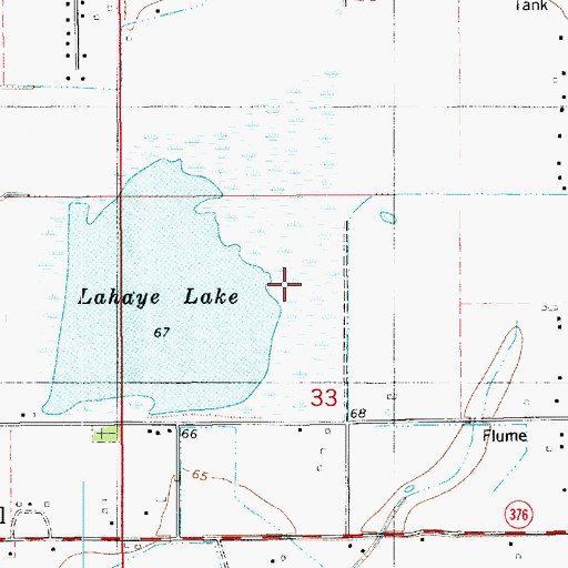 Topographic Map of Lahaye Lake, LA