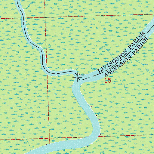 Topographic Map of Petite Amite River, LA