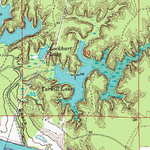 Topographic Map of Tarkill Lake, LA