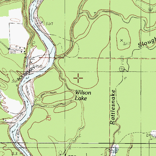 Topographic Map of Wilson Lake, LA