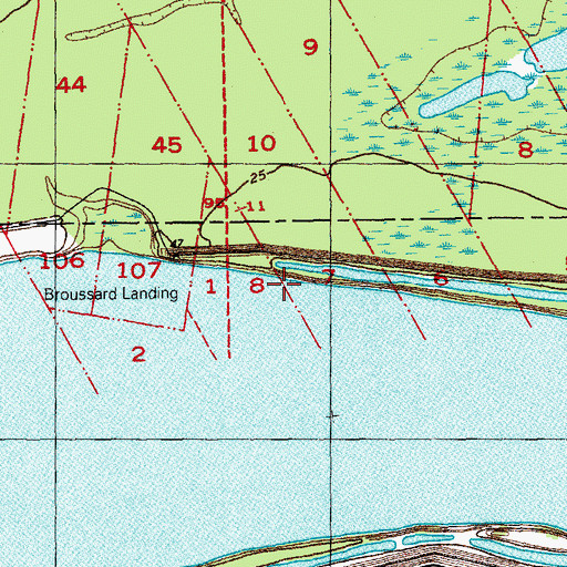Topographic Map of Clara Belle Landing, LA