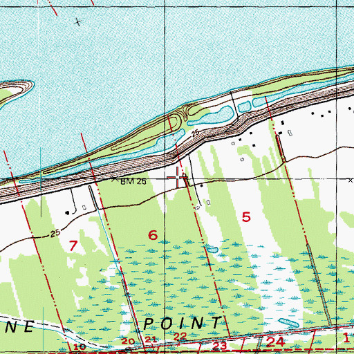 Topographic Map of Graviard Plantation (historical), LA