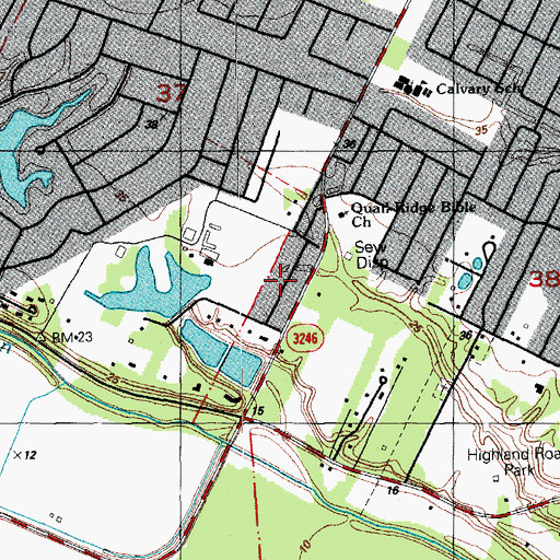 Topographic Map of Lakeland Terrace, LA