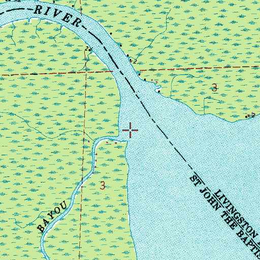 Topographic Map of Dutch Bayou, LA