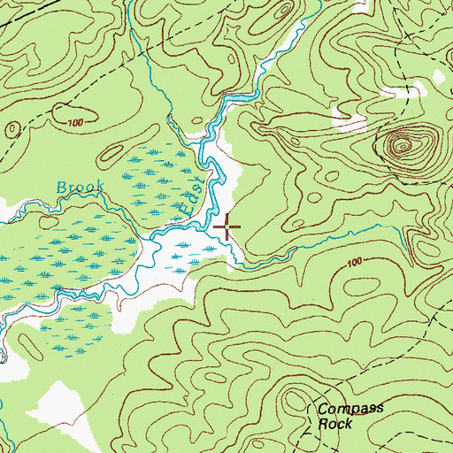 Topographic Map of Bagley Brook, ME