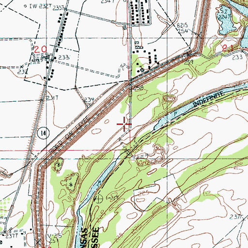 Topographic Map of Wilson Lodge, AR