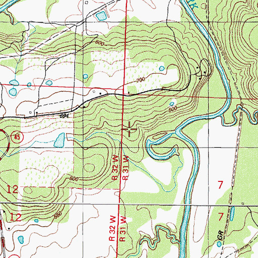 Topographic Map of Ramsey Cemetery, AR