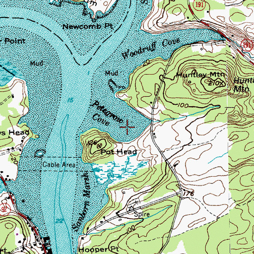 Topographic Map of Petegrow Cove, ME