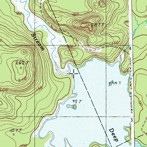 Topographic Map of Rocky Lake Stream, ME