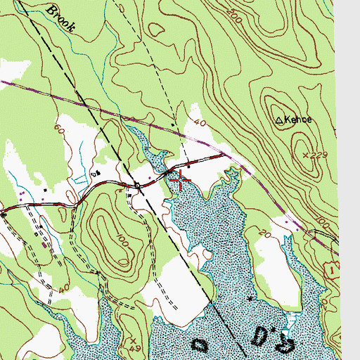 Topographic Map of Sipp Brook, ME