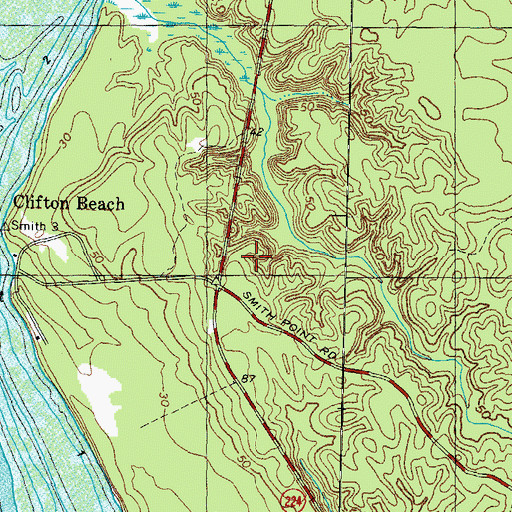 Topographic Map of Beaverdam Creek, MD