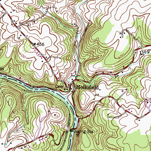 Topographic Map of Dogwood Run, MD