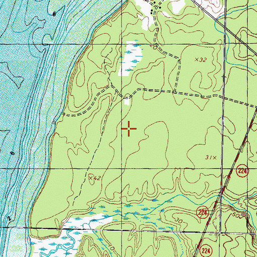 Topographic Map of Goose Bay, MD