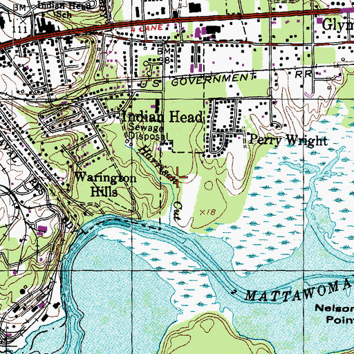 Topographic Map of Harrison Cut, MD