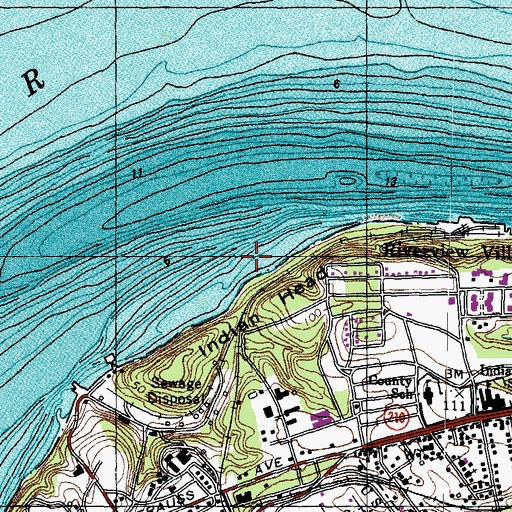 Topographic Map of Indian Head, MD