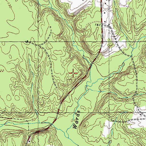 Topographic Map of Jane Berrys Run, MD