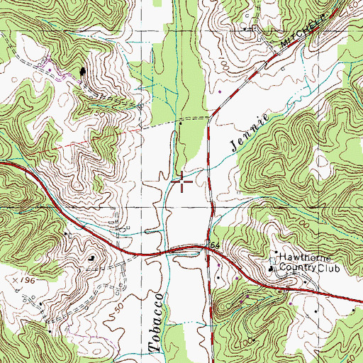 Topographic Map of Jennie Run, MD
