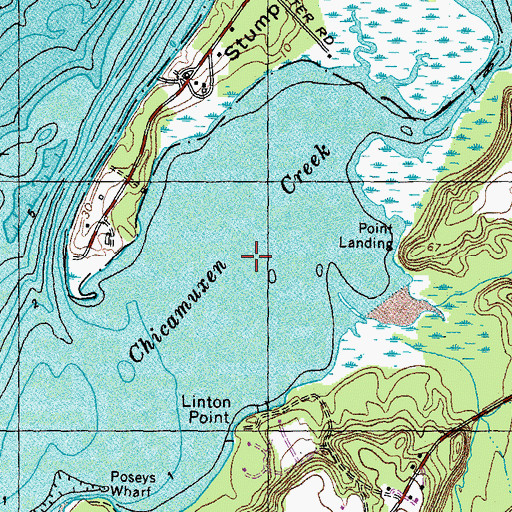 Topographic Map of Linton Point, MD