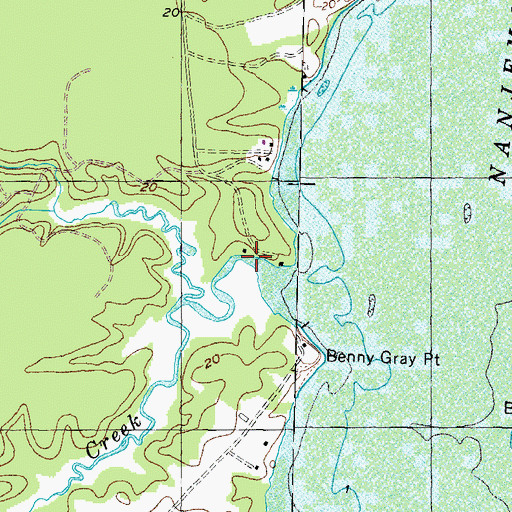 Topographic Map of Little Creek, MD
