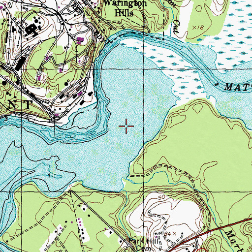 Topographic Map of Marbury Run, MD
