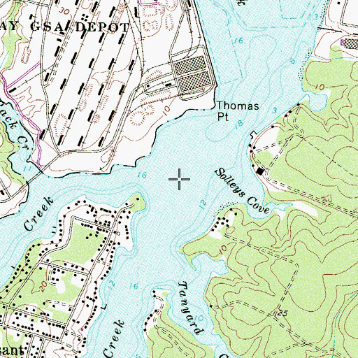 Topographic Map of Marley Creek, MD
