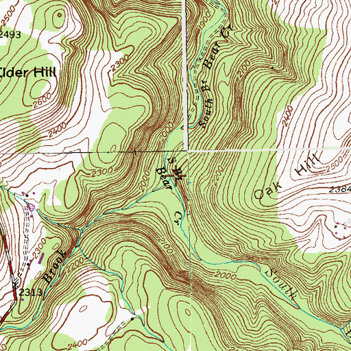 Topographic Map of Stony Brook, MD
