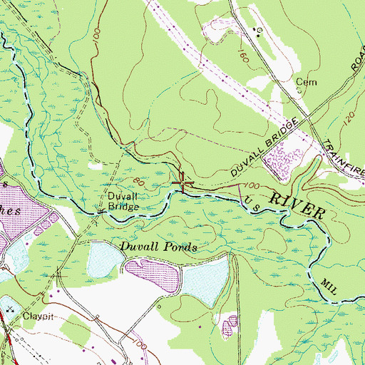Topographic Map of Thomas Branch, MD