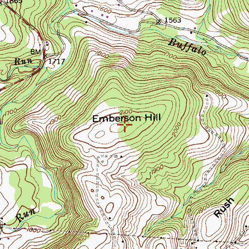 Topographic Map of Emberson Hill, MD