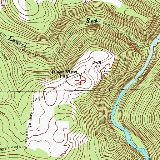 Topographic Map of River View Hill, MD