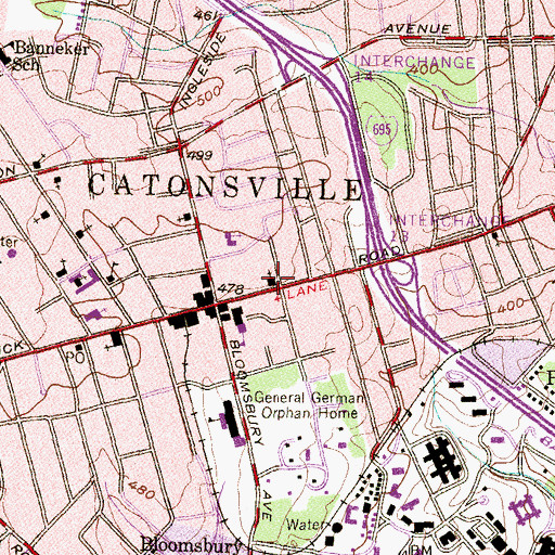 Topographic Map of Christadelphian Chapel, MD