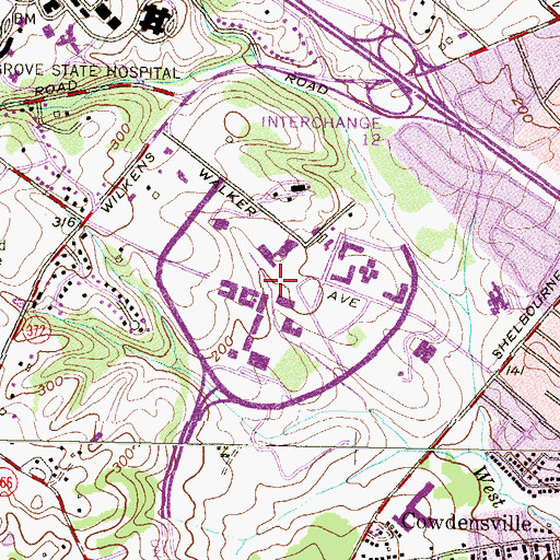 Topographic Map of University of Maryland - Baltimore County Campus, MD