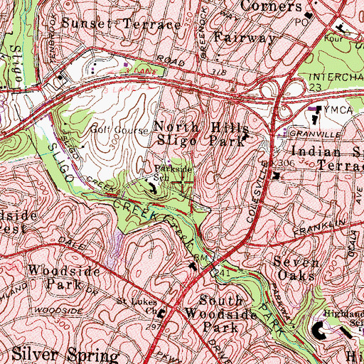 Topographic Map of Acorn Hill Childrens Center, MD
