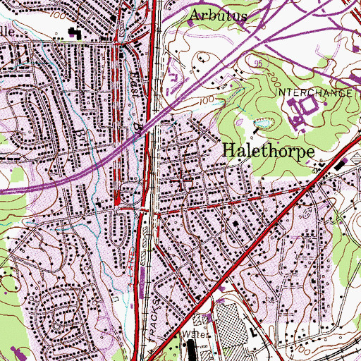Topographic Map of Ascension School, MD