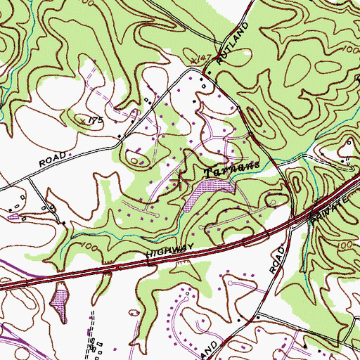 Topographic Map of Lake of the Pines Dam, MD