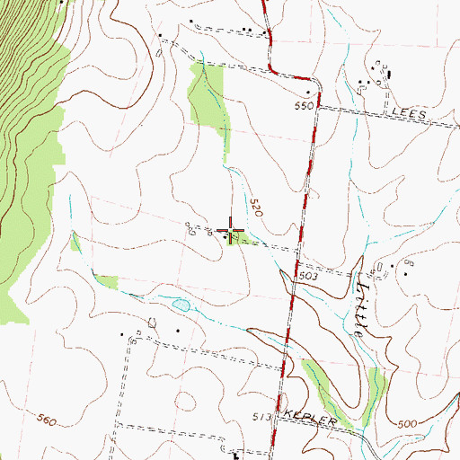 Topographic Map of Damazo Pond, MD