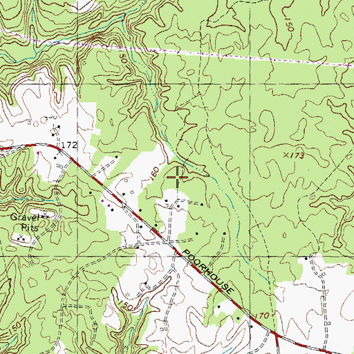 Topographic Map of Ty-Ti-To Airport, MD